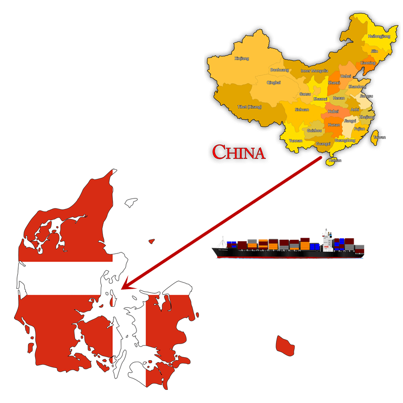 china to denmark